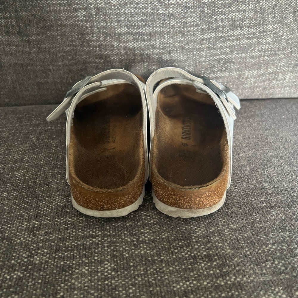 Birkenstock White Double-Strap Sandals - Picture 7 of 8